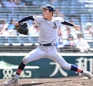 遊学館対青森山田　青森山田3番手の川久保昂直(撮影･石井愛子)