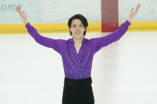 演技を披露する大島光翔(撮影･栗林真菜)