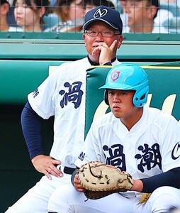 八王子実践対鳴門渦潮　鳴門渦潮･森恭仁監督(撮影･野上伸悟)