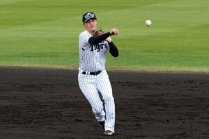 阪神の元山飛優=2026年2月