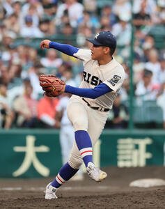 履正社対享栄　履正社･木村颯は167球の力投で完投勝利を挙げる(撮影･宮崎幸一)