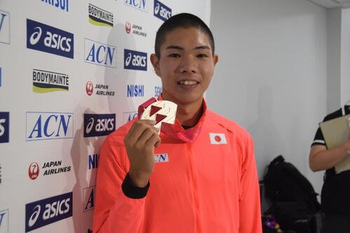 U20世界選手権から帰国した後藤大樹