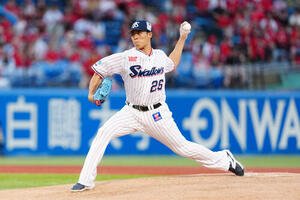 ヤクルト対広島　ヤクルト先発の山野太一(撮影･江口和貴)