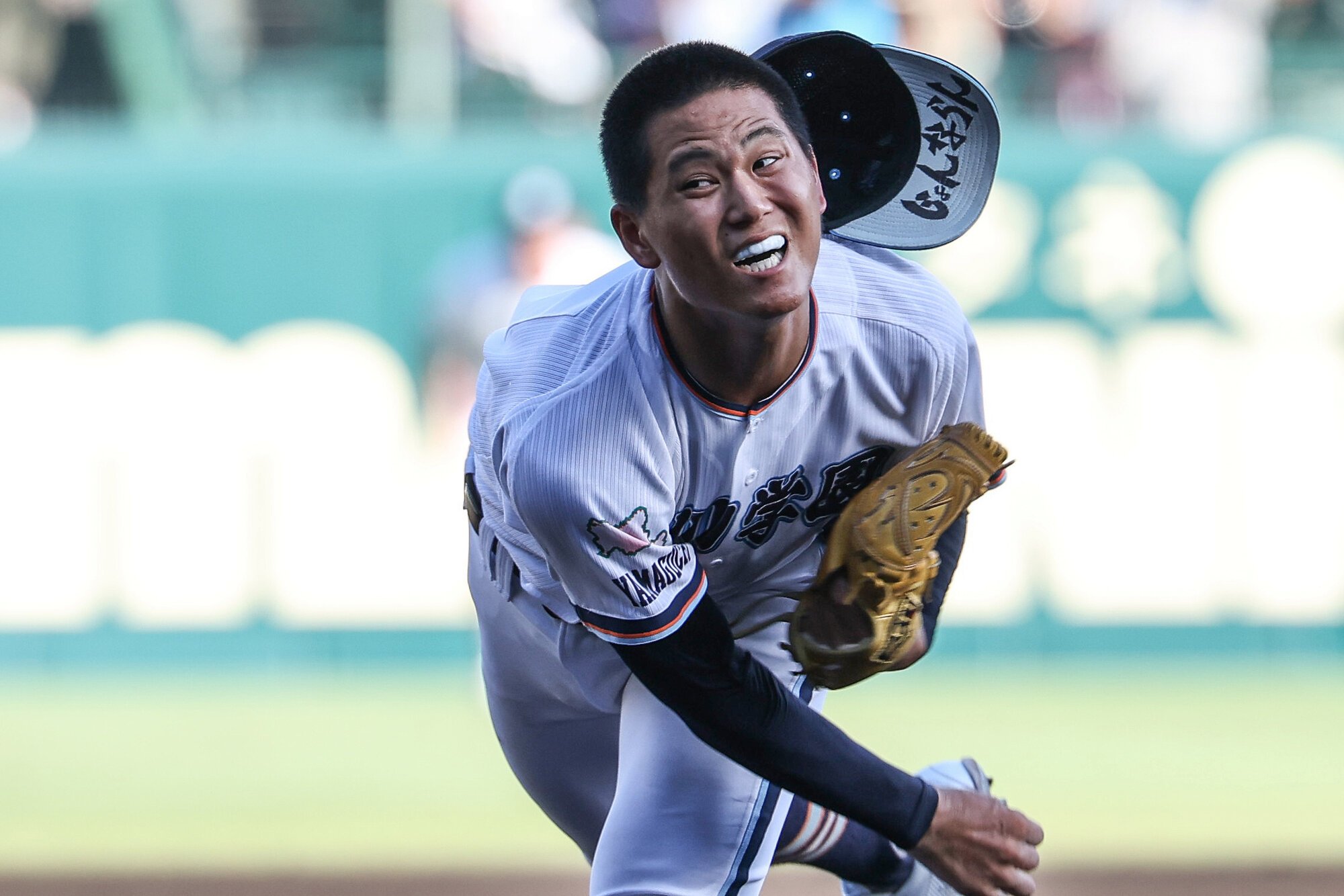 高川学園―高岡商　高川学園先発の木下=伊藤進之介撮影