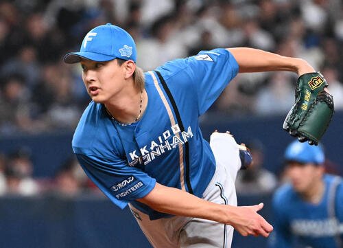 オリックス対日本ハム　日本ハム先発の達孝太(撮影･石井愛子)