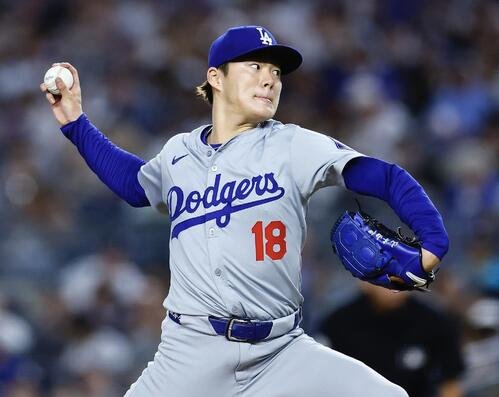 ドジャース山本由伸(2024年6月撮影)