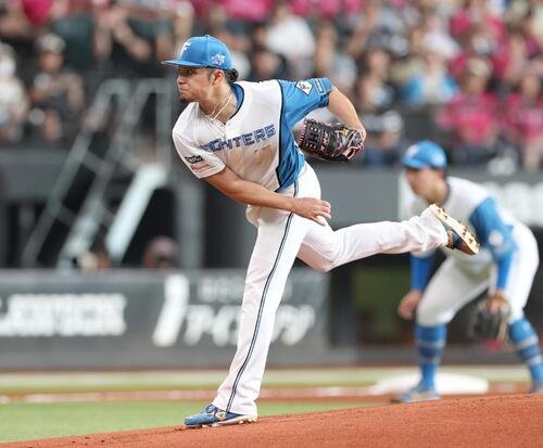 日本ハム対ソフトバンク　日本ハム先発の伊藤大海(撮影･黒川智章)