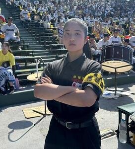 女性初の応援団長を務める横浜･前川美彩さん(3年)