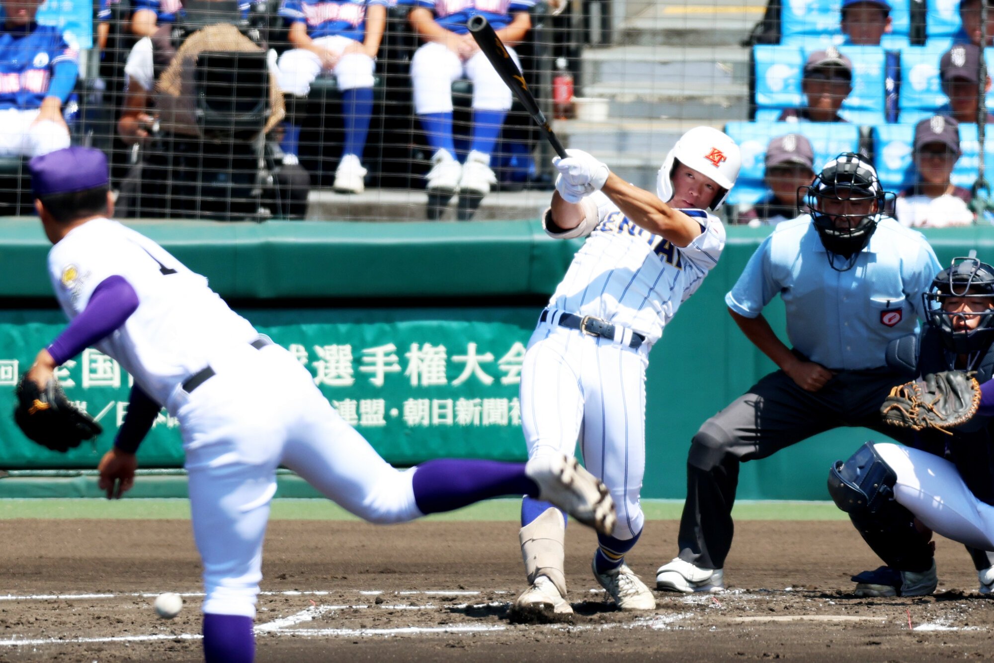 健大高崎、1点を4投手継投で守り切る　天理は好守見せるも本塁遠く