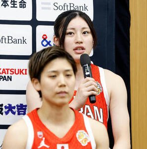 大会への思いを語る後藤音羽(右)(撮影･山本朝陽)