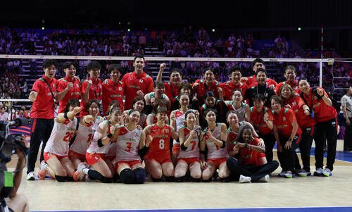 バレー日本女子代表の選手たち(2026年7月撮影)