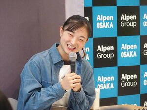トークイベントに参加した坂本花織さん