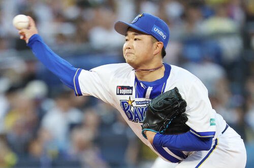 DeNA対阪神　DeNA先発の石田裕太郎(撮影･宮地輝)