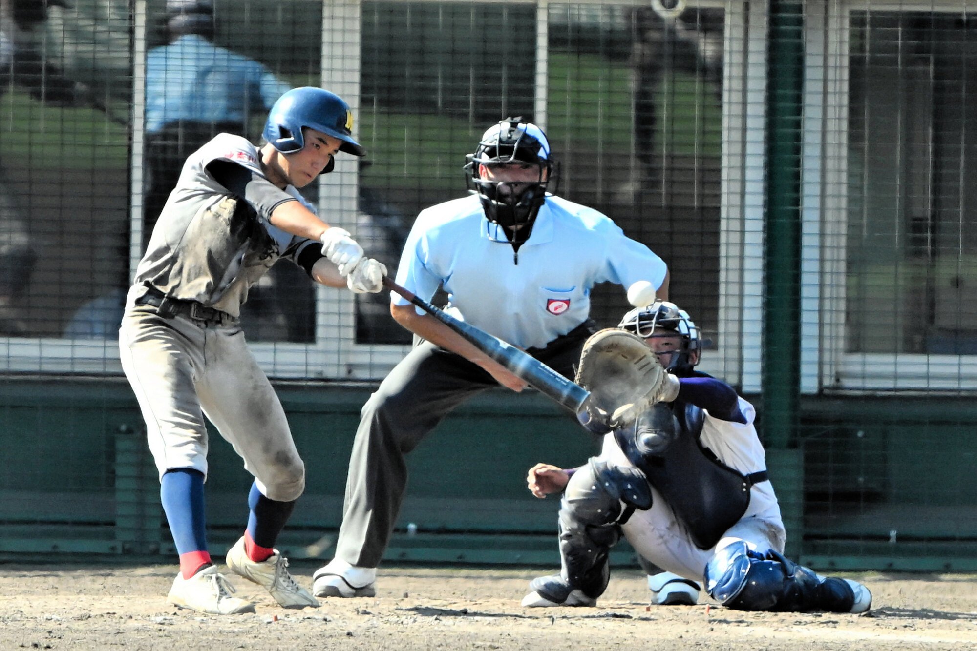 三浦学苑、初戦突破ならず　終盤に逆転許す　全国高校軟式野球