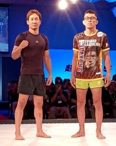 朝倉未来(左)と青木真也