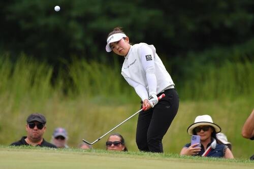 2週連続優勝はならずに6位となった山下美夢有(AP)