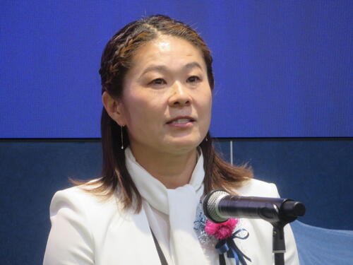 第22回日本サッカー協会(JFA)殿堂掲額式典で表彰された元女子日本代表澤穂希さん