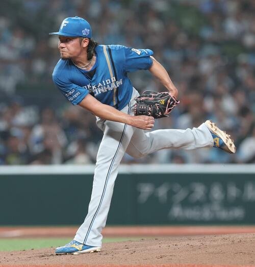 日本ハム伊藤大海(2026年8月撮影)