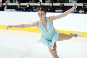 女子SPで華麗な演技を披露するアレクサンドラ･イグナトワ(撮影･宮地輝)