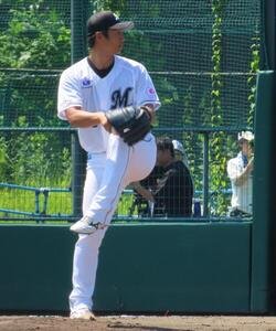 ロッテ唐川侑己(2026年8月撮影)