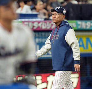 ヤクルト対中日　中日に負けを喫したヤクルト池山隆寛監督(撮影･たえ見朱実)