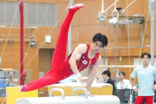 都内で試技会を公開した橋本大輝(撮影･栗林真菜)
