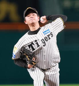 阪神対広島　阪神先発の高橋遥人(撮影･上山淳一)