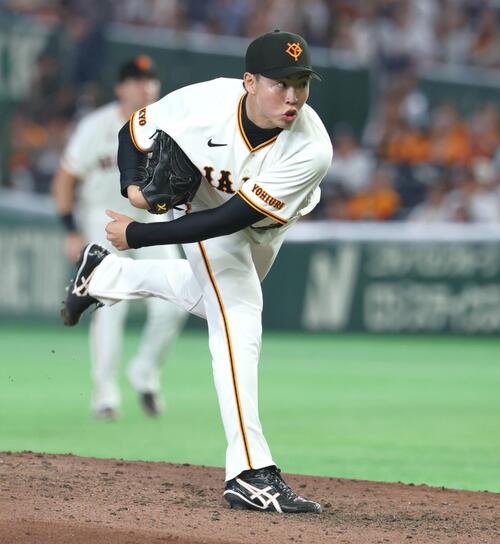 巨人対中日　7回に登板の森田駿哉(撮影･黒川智章)