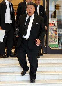 横浜･渡辺元智元監督のお別れの会に出席した大阪桐蔭の西谷浩一監督(撮影･浅見桂子)