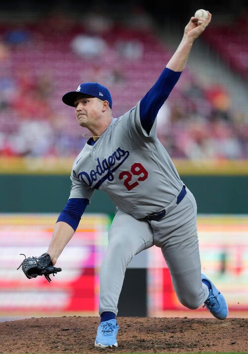 ドジャース先発のスクバル(AP)