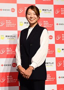 住友生命レディス東海C｢前夜祭｣に出席した渋野日向子(撮影･森本幸一)