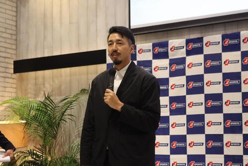 アルペンスキーのシーズン開幕会見に出席した河野恭介ヘッドコーチ