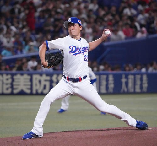中日対広島　中日先発の大野雄大(撮影･森本幸一)