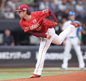 日本ハム対楽天　楽天先発の伊藤樹(撮影･黒川智章)