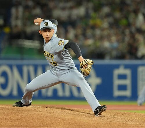 ヤクルト対阪神　3回からマウンドに上がった阪神神宮僚介(撮影･たえ見朱実)