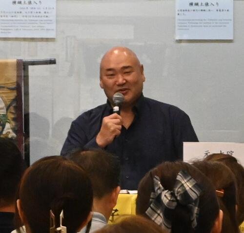 親方トークショーに参加した甲山親方(元幕内大碇)