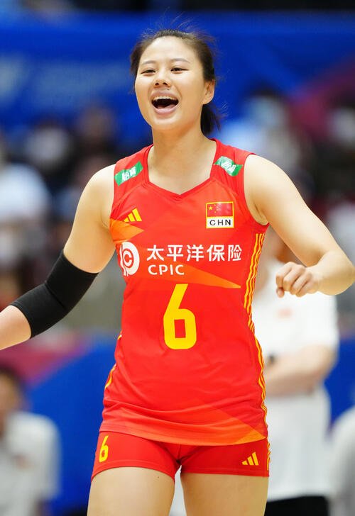 女子SVリーグ富山に新加入する中国代表主将ゴン･シアンユ(2023年6月撮影)