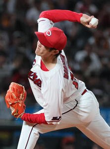 広島対巨人　広島先発の森下暢仁(撮影･加藤孝規)