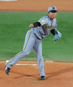DeNA対阪神　阪神先発の村上頌樹(撮影･足立雅史)
