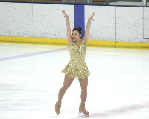 フィギュアスケート関東選手権女子SPで演技する氏家天