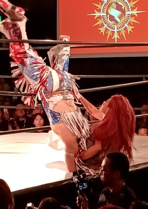 DDTで彩羽匠をエプロンに突き刺す葉月