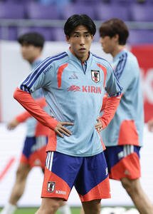 ベネズエラ戦に向け調整する中野就斗(撮影･前田充)
