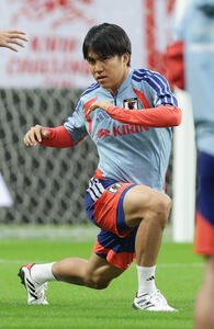 ベネズエラ戦に向け調整する田中聡(撮影･前田充)