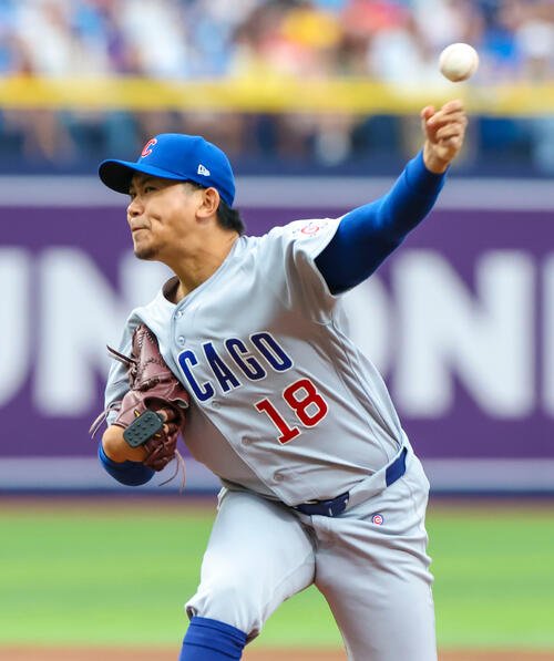 レッドソックス戦に登板したカブス今永昇太(AP)