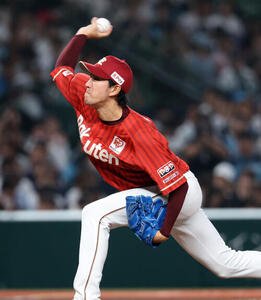 西武対楽天　楽天先発の岸孝之(撮影･浅見桂子)