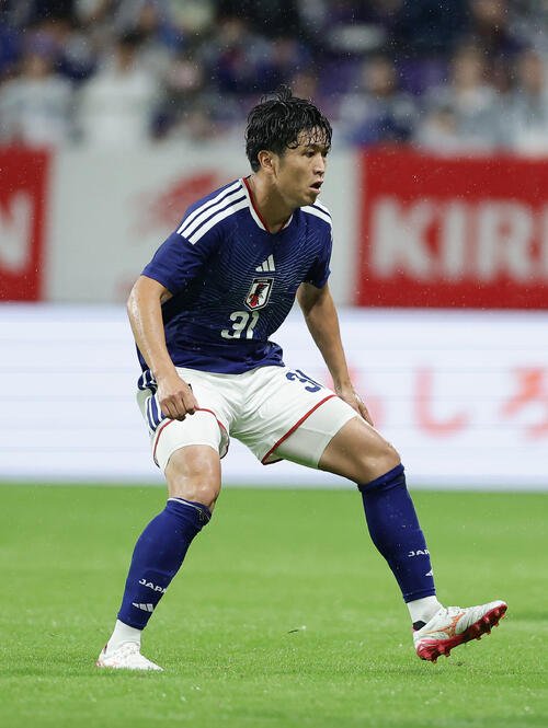 日本対ベネズエラ　後半、途中出場した谷村海那(撮影･前田充)