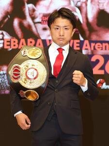 WBA世界ミニマム級タイトル戦に向け意気込む石井武志(撮影･黒川智章)