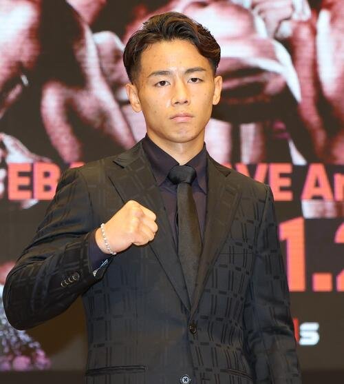 試合に向け意気込む武居由樹(撮影･黒川智章)