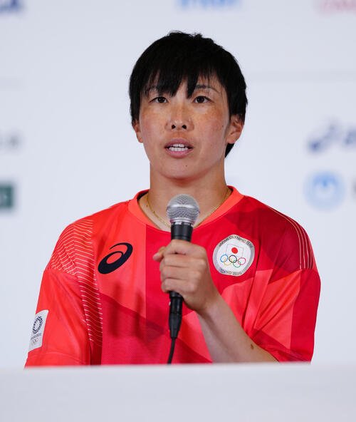 ソフトボール山田恵里氏(2021年7月15日代表撮影)