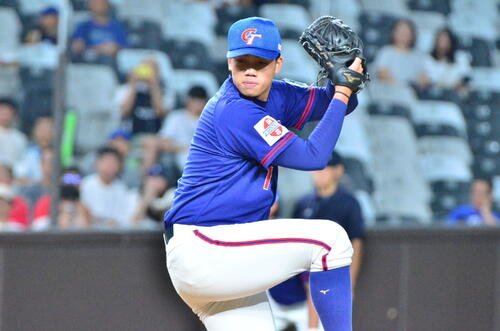 台湾代表のエース劉任右(2026年9月撮影)